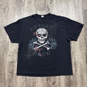 Vtg Y2K 2006 Motley Crue Skull Bones Heavy Metal Band T Shirt Winterland Sz 2XL